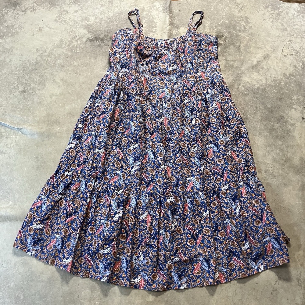 Knox Rose Dress Womens Sz XXL Multicolor Off the Coast Print Sleeveless Midi